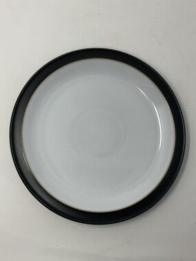 Denby Jet Black (retired) Stoneware Side Salad Luncheon Plate (4 available)